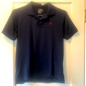 Navy Polo Performance polo size 14-16 (L)